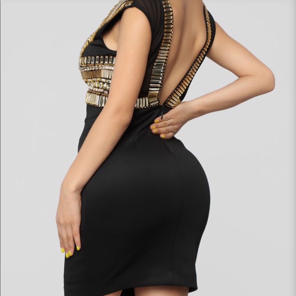 Embellished Dress - Black